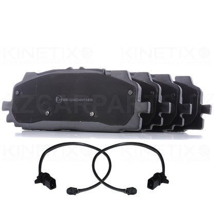 FOR AUDI E-TRON 50 2019 - 2023 FRONT BRAKE PADS SET & WEAR WIRE SENSORS