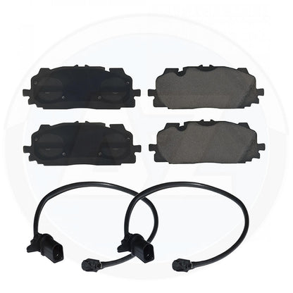 FOR AUDI A6 A7 A8 Q7 Q8 FRONT REAR BRAKE PADS & PAD WEAR WIRE INDICATOR SENSORS