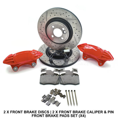 FOR MINI R55 R56 R57 R58 R59 FRONT JCW BRAKE DISCS CALIPERS UPGRADE CONVERSION
