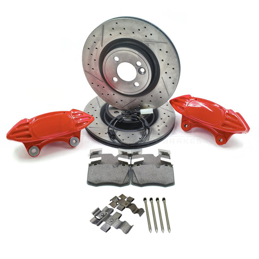 FOR MINI R55 R56 R57 R58 R59 FRONT JCW BRAKE DISCS CALIPERS UPGRADE CONVERSION