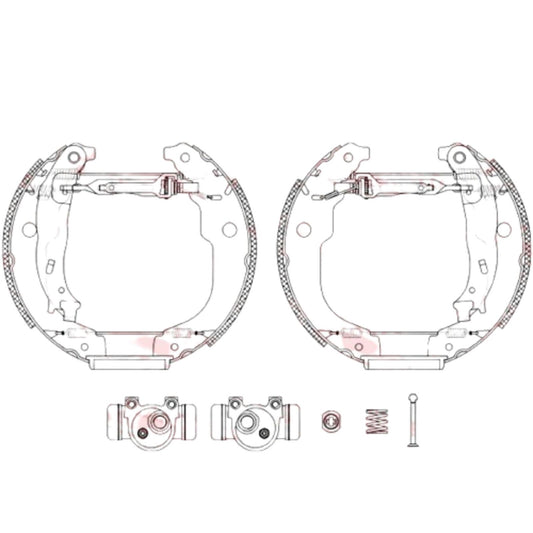 FOR CITROEN C3 C4 DS3 REAR BRAKE SHOE ADJUSTER WHEEL CYLINDER MINTEX KIT
