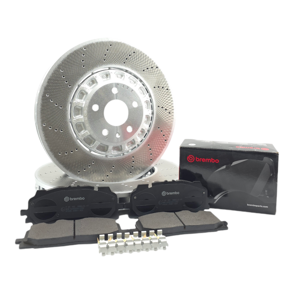 FOR AUDI RS3 8Y RSQ3 RS Q3 F3B F3N FRONT BRAKE DISCS BREMBO PADS SENSORS 375mm