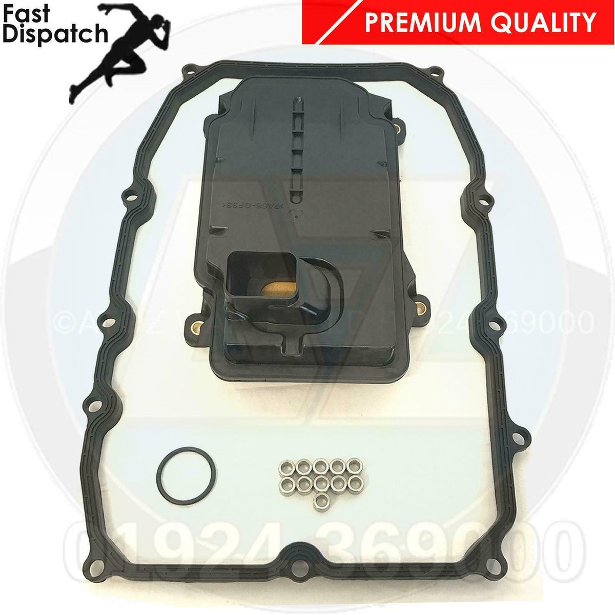 FOR AUDI Q7 VW TOUAREG AUTOMATIC TRANSMISSION PAN FILTER & 8L OIL KIT 0C8