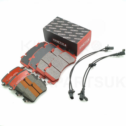FOR AUDI S7 S6 S8 SQ7 SQ8 Q7 Q8 VW TOUAREG R FRONT REAR BRAKE PADS & SENSORS