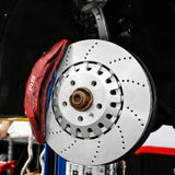 FOR AUDI RS4 RS5 B9 F5x DRILLED FRONT BRAKE DISCS BREMBO PADS SENSORS 375mm