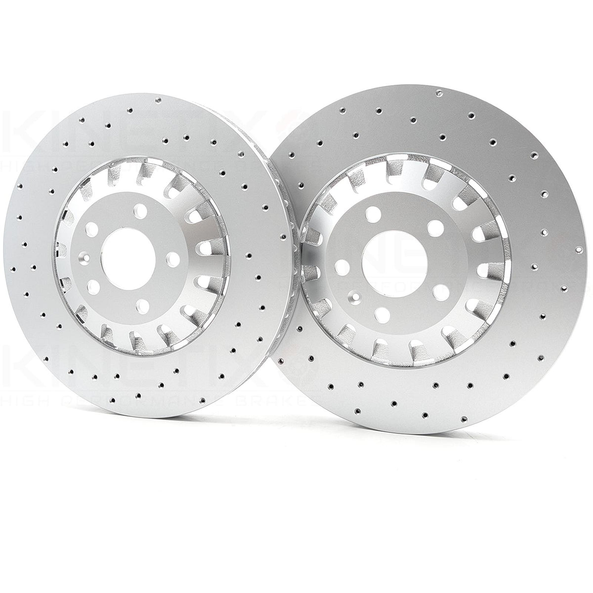 FOR AUDI RS4 RS5 FRONT CROSS DRILLED BRAKE DISC CERAMIC PADS WEAR SENSORS 375mm