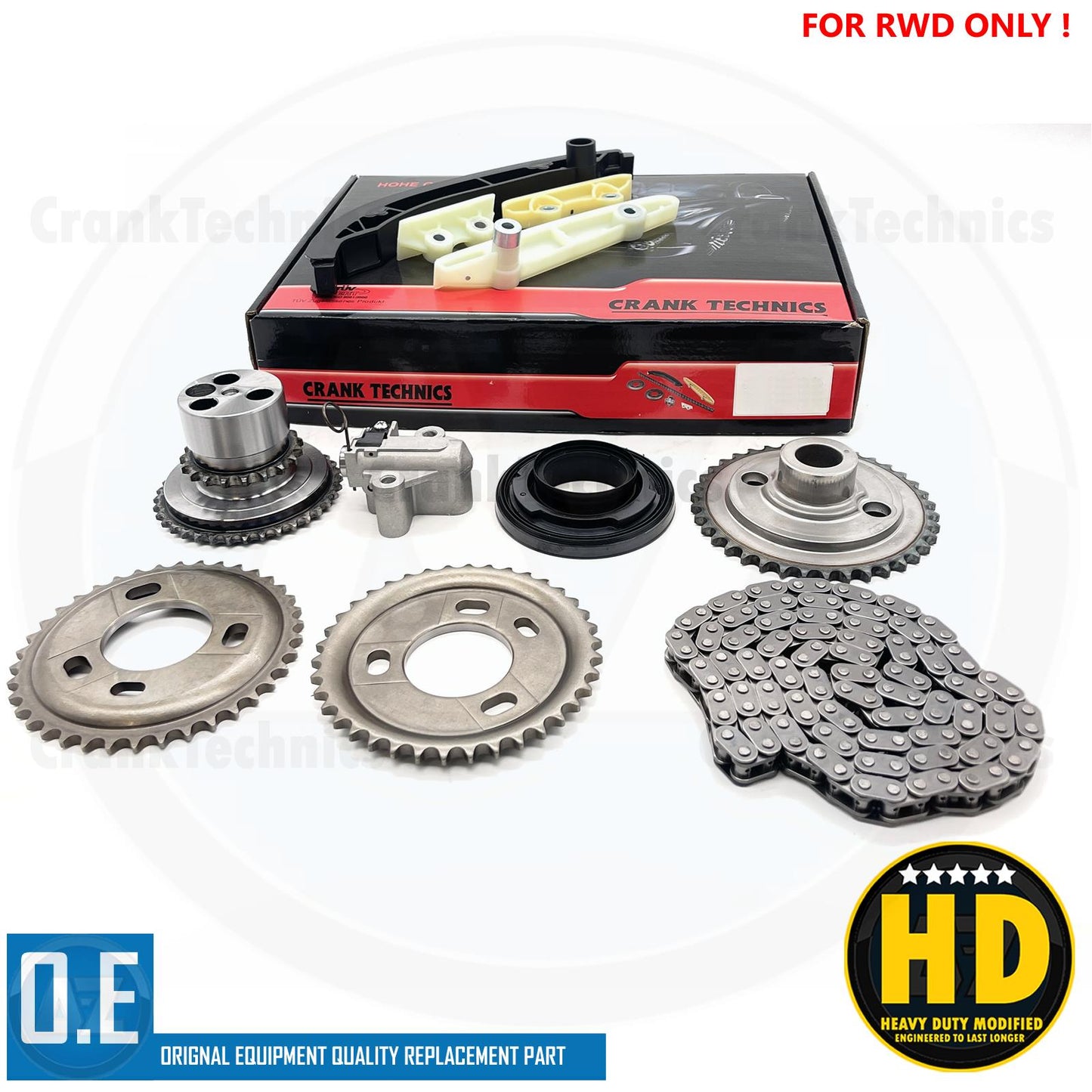UPRATED MODIFIED DIESEL TIMING CHAIN KIT FITS FORD TRANSIT 2.2 TDCI RWD 13-2018