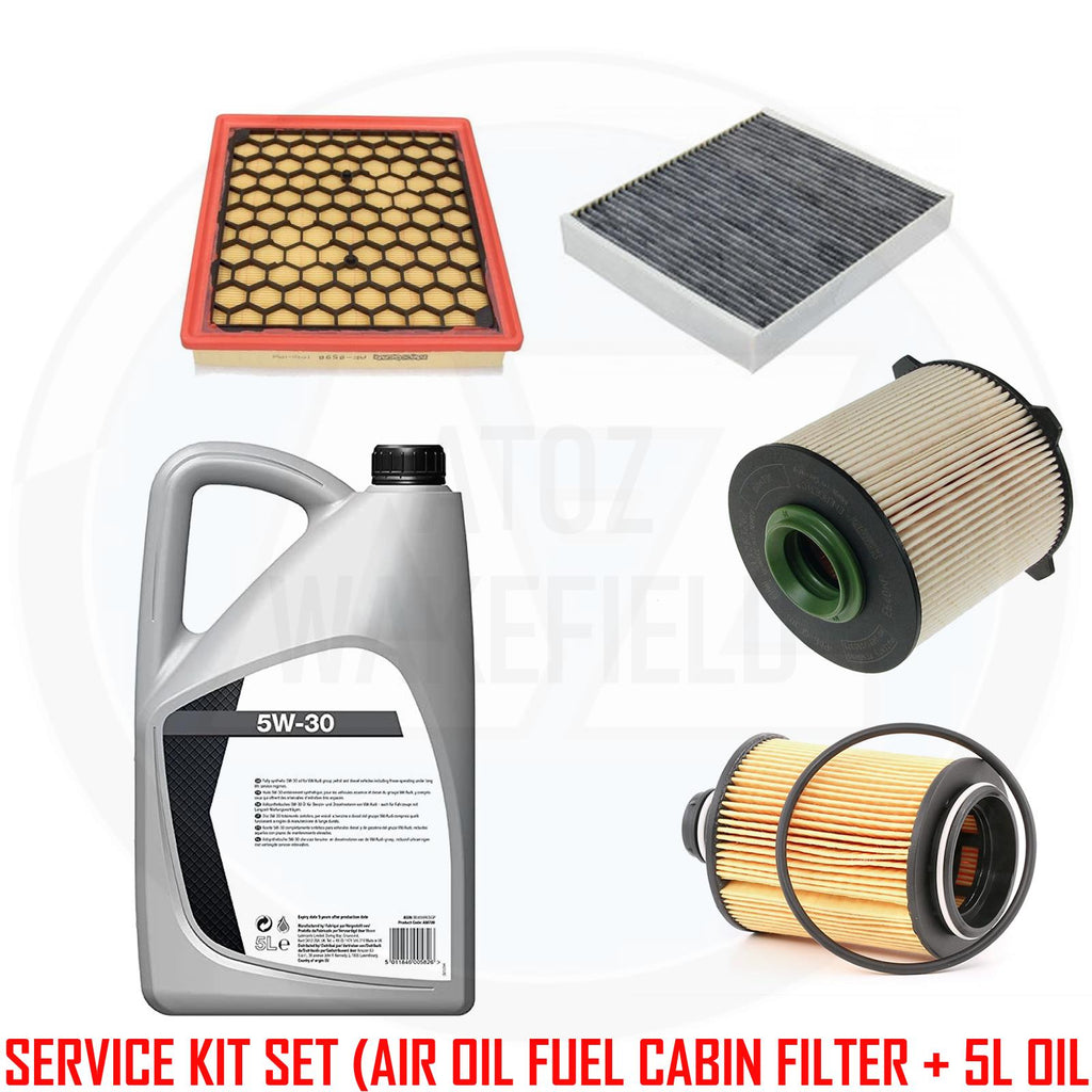 FOR VAUXHALL INSIGNIA 2.0 CDTI AIR OIL CABIN POLLEN DIESEL FUEL FILTER 5L OIL