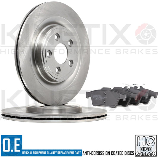 FOR JAGUAR S TYPE XF XJ XK OE QUALITY REAR BRAKE DISCS & PADS 326mm
