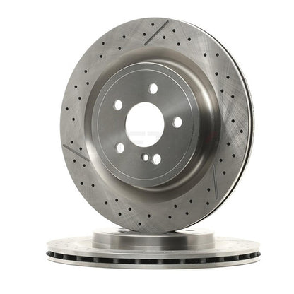 FOR MERCEDES A45 CLA45 GLA45 AMG REAR BRAKE DISCS PAIR 330mm A1724230112