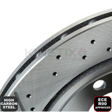 FOR MERCEDES A45 CLA45 GLA45 AMG REAR BRAKE DISCS PAIR 330mm A1724230112