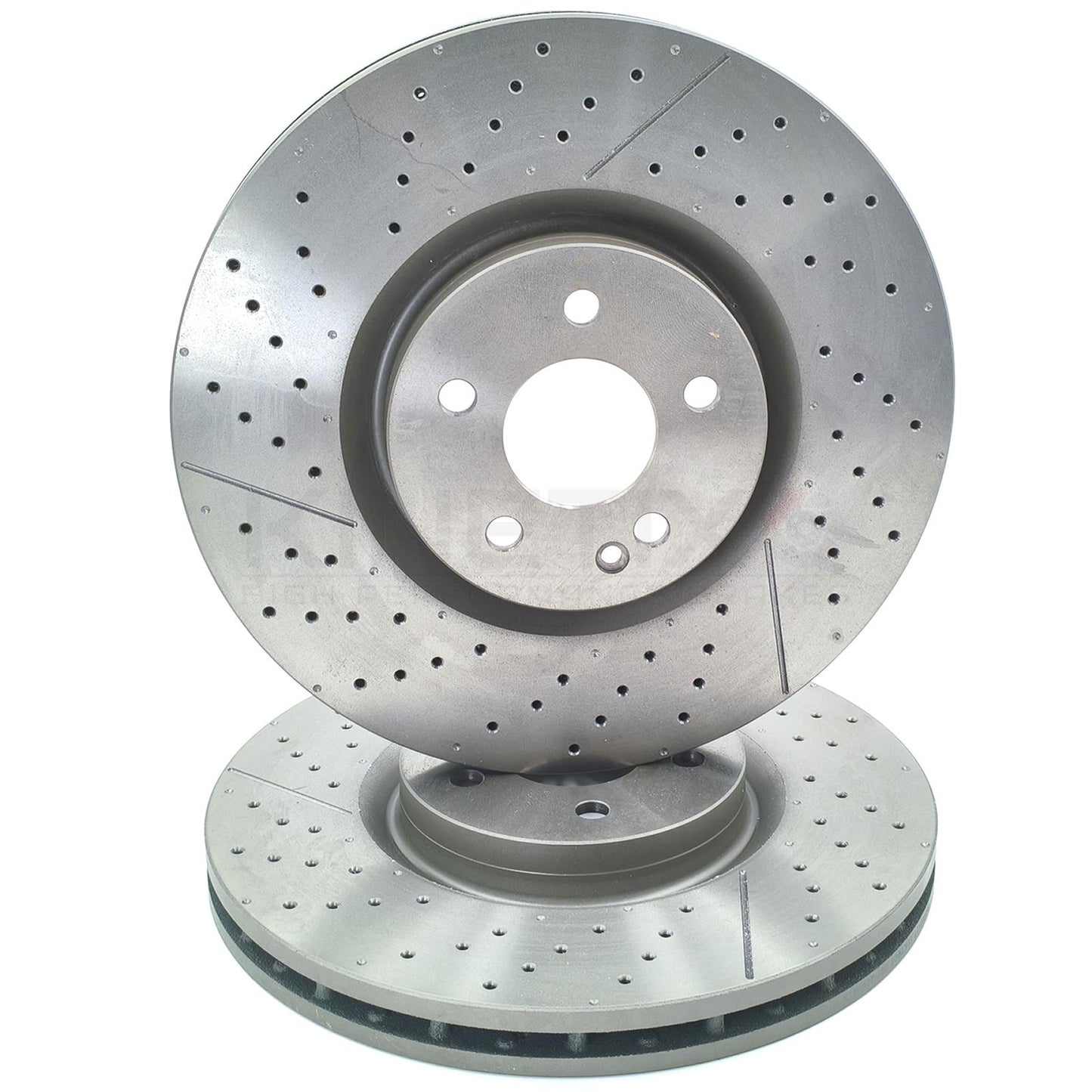 FOR MERCEDES A45 CLA45 GLA45 AMG DRILLED FRONT BRAKE DISCS PAIR 350mm