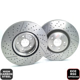 FOR MERCEDES A45 CLA45 GLA45 AMG FRONT REAR BRAKE DISCS PADS SENSORS 350mm 330mm