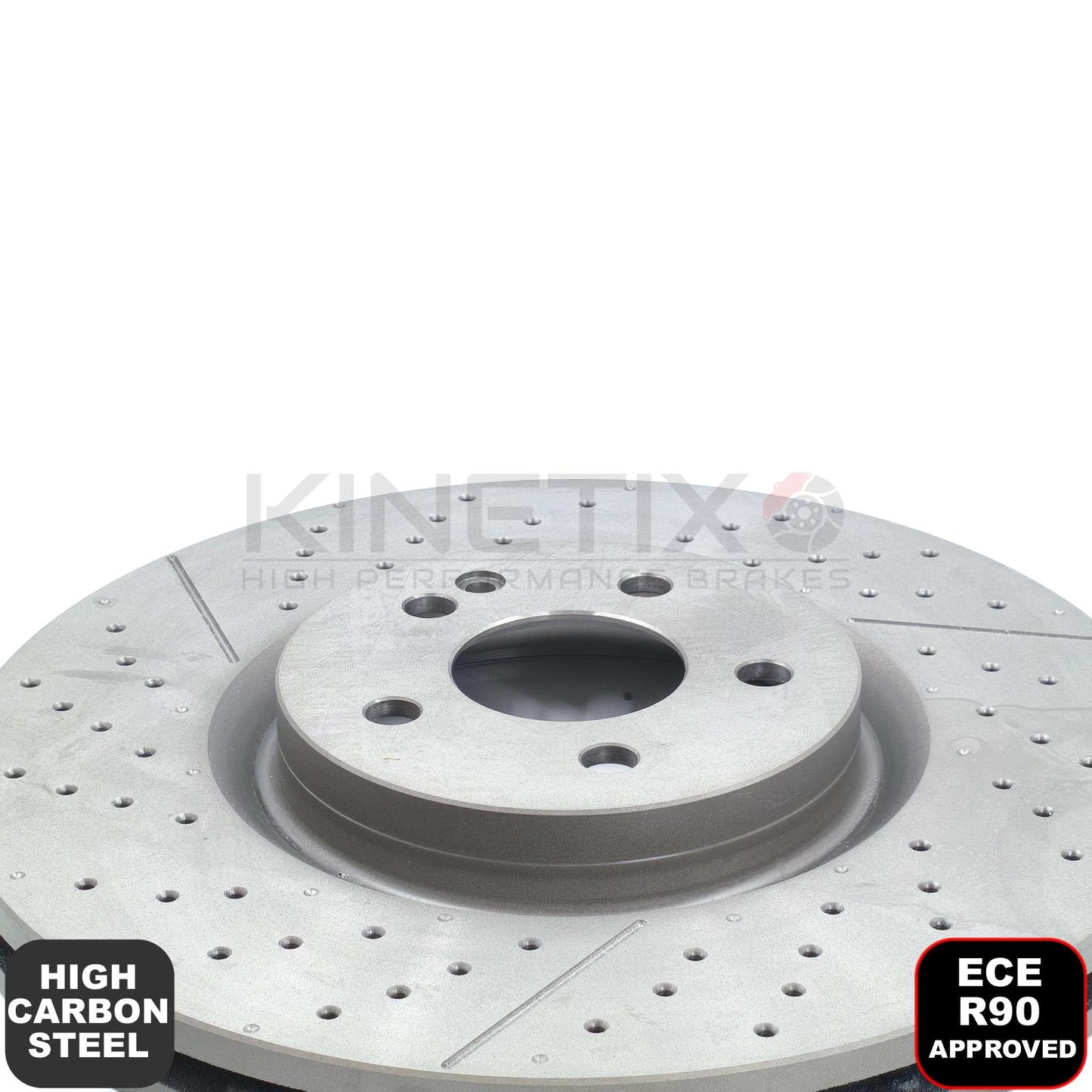 FOR MERCEDES A45 CLA45 GLA45 AMG DRILLED FRONT BRAKE DISCS PAIR 350mm