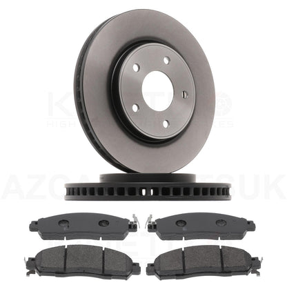 FOR NISSAN SERENA 2.0 HIGHWAY STAR V HYBRID (C27) 2016+ FRONT BRAKE DISCS & BRAKE PADS SET 283mm OEQ+