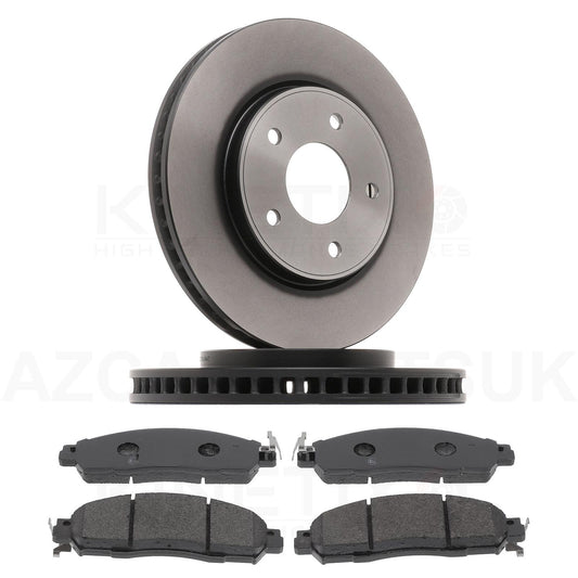 FOR NISSAN SERENA 2.0 HIGHWAY STAR V HYBRID (C27) 2016+ FRONT BRAKE DISCS & BRAKE PADS SET 283mm OEQ+