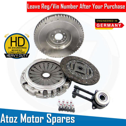 FOR VW BORA 1.9 TDi 115 BHP DUALMASS TO SOLIDMASS FLYWHEEL CLUTCH KIT SET