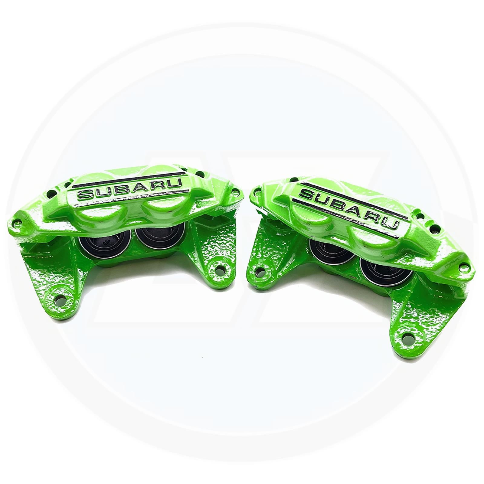 FOR SUBARU WRX STi GENUINE 4 POT FRONT BRAKE CALIPERS PAIR LEFT & RIGH ...