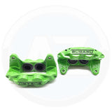 FOR SUBARU WRX STi GENUINE 4 POT FRONT BRAKE CALIPERS PAIR LEFT & RIGHT GREEN