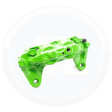 FOR SUBARU WRX STi GENUINE 4 POT FRONT BRAKE CALIPERS PAIR LEFT & RIGHT GREEN