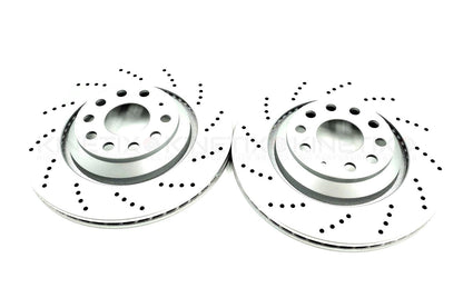 FOR CUPRA FORMENTOR VZ5 DRILLED FRONT REAR BRAKE DISCS BREMBO PADS 375mm 310mm