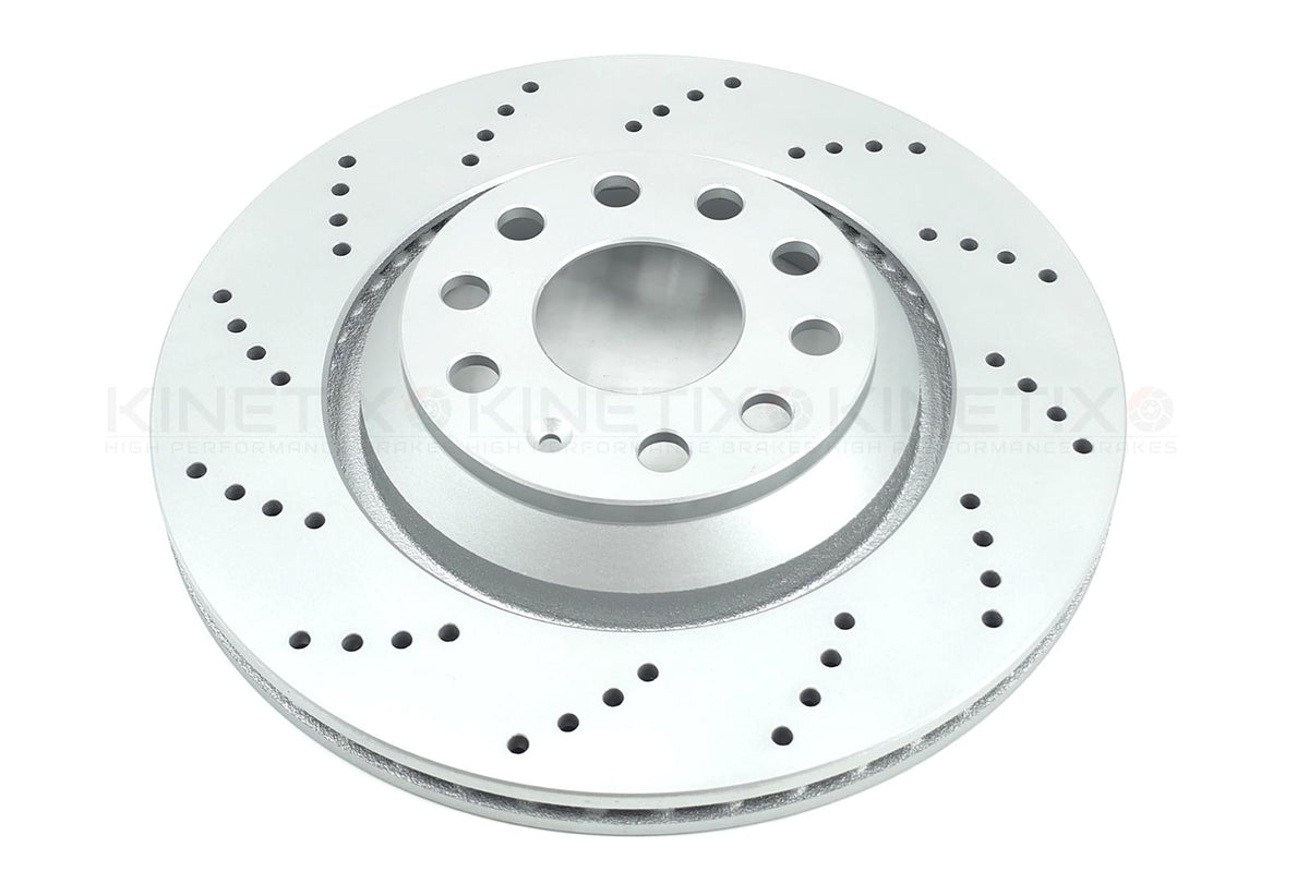 FOR AUDI S3 8Y DRILLED FRONT REAR BRAKE DISCS PADS SENSOR 357mm 310mm