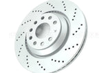 FOR VW ARTEON R TIGUAN R 2.0 R CROSS DRILLED REAR BRAKE DISCS BREMBO PADS 310mm