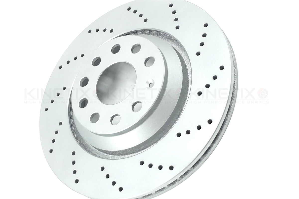 FOR VW ARTEON R 2.0 R DRILLED FRONT REAR BRAKE DISCS PADS SENSOR 357mm 310mm
