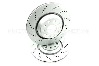 FOR CUPRA FORMENTOR VZ5 DRILLED FRONT REAR BRAKE DISCS BREMBO PADS 375mm 310mm