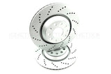 FOR VW ARTEON R TIGUAN R 2.0 DRILLED FRONT REAR BRAKE DISCS 357mm 310mm FR/RR