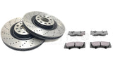 FOR TOYOTA HILUX VIGO FRONT PERFORMANCE DRILLED BRAKE DISCS PADS SET 319mm