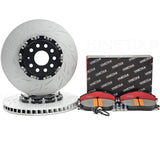 SEAT LEON ATECA FORMENTOR CUPRA FRONT 2 PIECE FLOATING BRAKE DISCS CERAMIC PADS