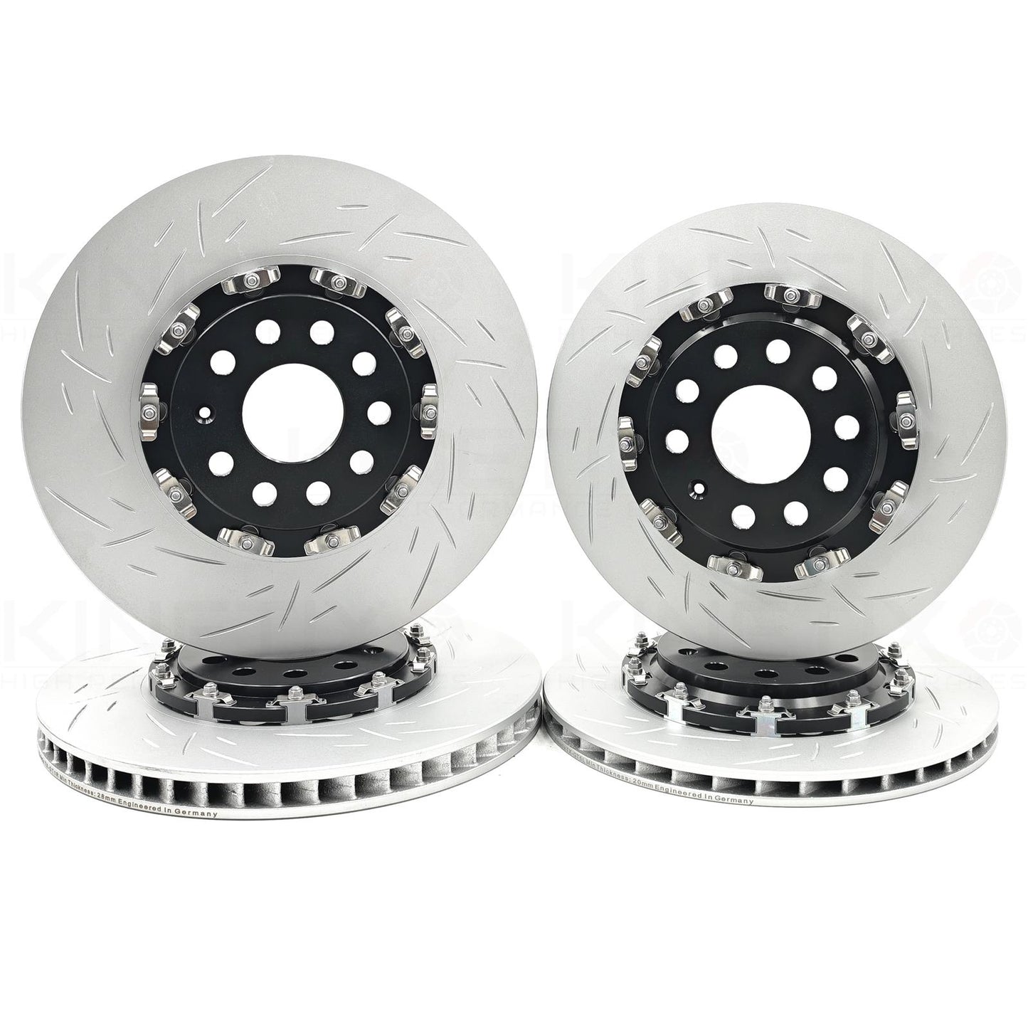 FOR VW GOLF R MK7/7.5 FRONT REAR TWO PIECE FLOATING BRAKE DISCS 340mm 310mm