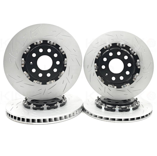 FOR VW PASSAT 2.0 BiTDI SCR 240 B8 TWO PIECE FLOATING BRAKE DISCS 340mm 310mm