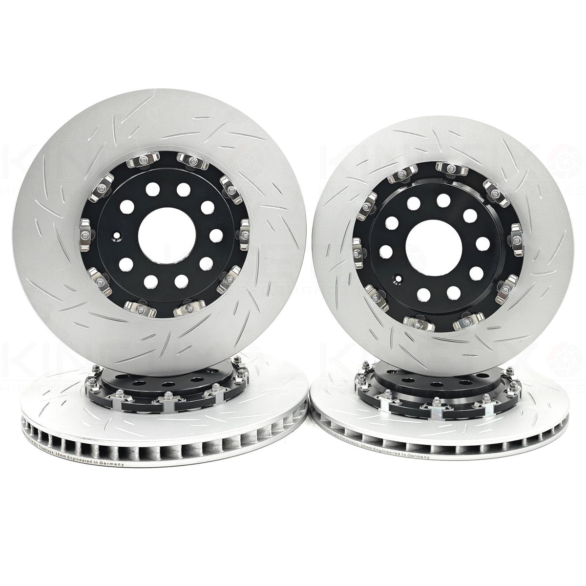 FOR AUDI S3 8V 8Y FRONT REAR TWO PIECE FLOATING BRAKE DISCS 340mm 310mm FR/RR
