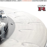 FITS NISSAN GTR 2007-2011 R35 TWO PIECE FLOATING FRONT BRAKE DISCS PADS 380mm