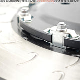 FITS NISSAN GTR 2007-2011 R35 TWO PIECE FLOATING FRONT BRAKE DISCS PADS 380mm