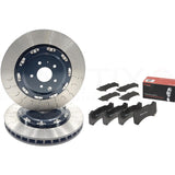 FOR NISSAN R35 GTR 07-11 FRONT TWO PIECE FLOATING BRAKE DISCS BREMBO PADS 380mm
