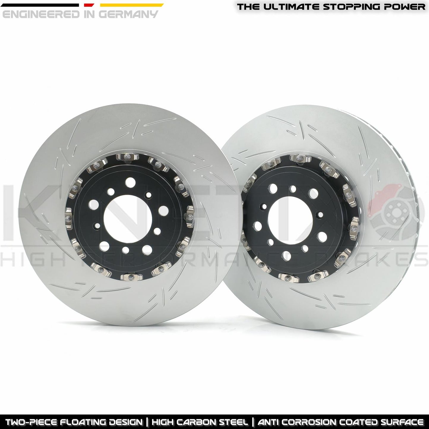 FOR BMW M3 F80 FRONT 2-PIECE FLOATING BRAKE DISCS 380mm 34112284809 34112284810