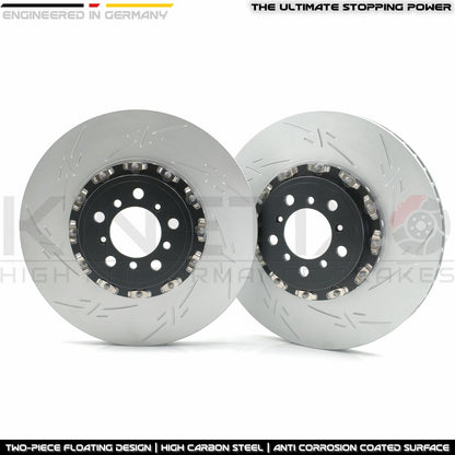 FOR BMW M3 F80 FRONT 2-PIECE FLOATING BRAKE DISCS 380mm 34112284809 34112284810