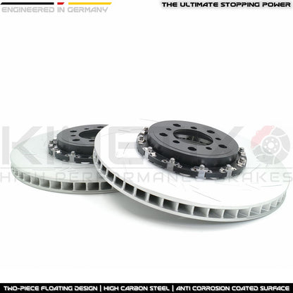 FOR BMW M3 F80 FRONT 2-PIECE FLOATING BRAKE DISCS 380mm 34112284809 34112284810