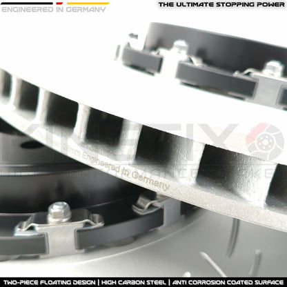 FOR BMW M3 F80 FRONT 2-PIECE FLOATING BRAKE DISCS 380mm 34112284809 34112284810