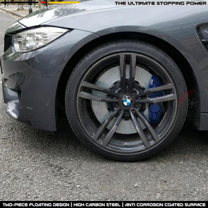 FOR BMW M3 F80 FRONT 2-PIECE FLOATING BRAKE DISCS 380mm 34112284809 34112284810