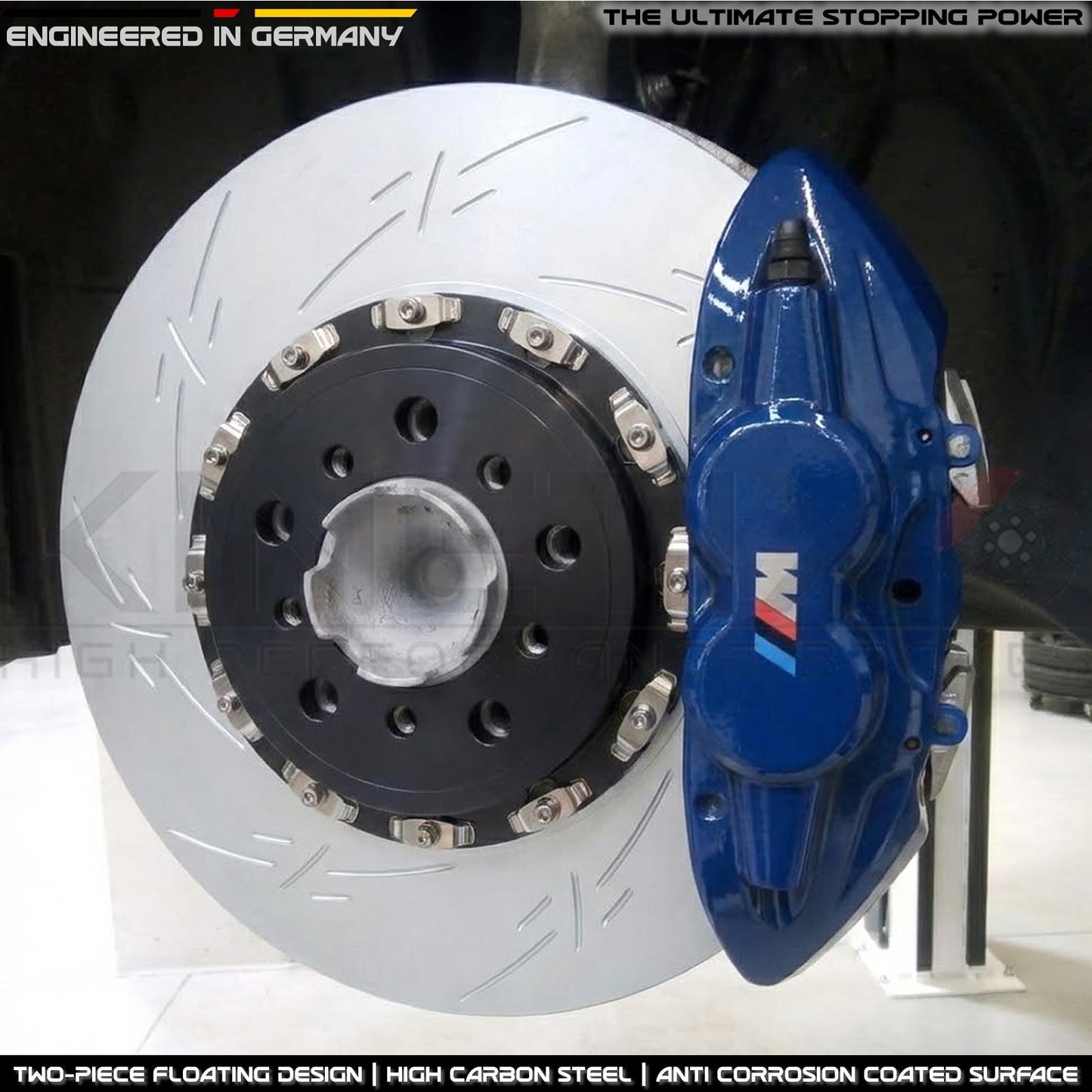 FOR BMW M3 F80 FRONT 2-PIECE FLOATING BRAKE DISCS 380mm 34112284809 34112284810