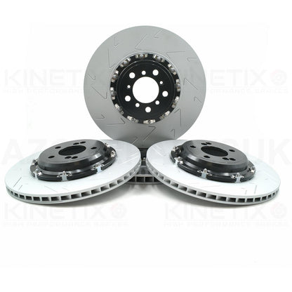 FOR BMW M2 F87 M3 F80 M4 F82 F83 FRONT REAR TWO-PIECE FLOATING PERFORMANCE BRAKE DISCS 380mm 370mm