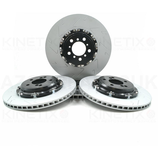 FOR BMW M2 F87 M3 F80 M4 F82 F83 FRONT REAR TWO-PIECE FLOATING PERFORMANCE BRAKE DISCS 380mm 370mm