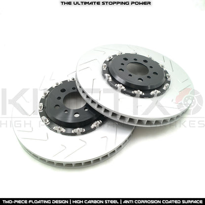 FOR BMW M6 F06 F12 F13 (12-18) TWO PIECE FLOATING FRONT REAR BRAKE DISCS BREMBO PADS & WEAR SENSOR LEADS 400mm 396mm