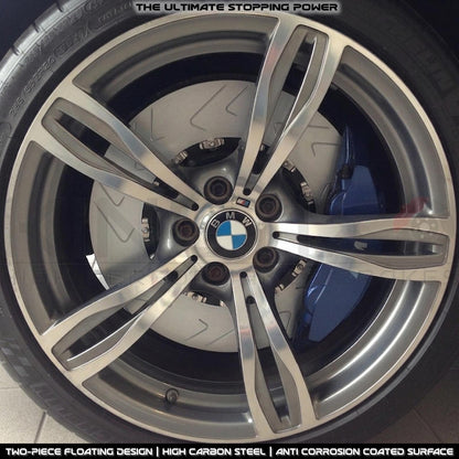 FOR BMW M5 (F10) TWO PIECE FLOATING FRONT BRAKE DISCS K44 RACING PADS 400mm