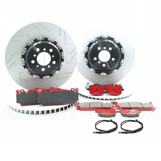 FOR BMW M6 F06 F12 F13 COMPETITION FRONT REAR BRAKE DISCS PADS & SENSORS 400/396