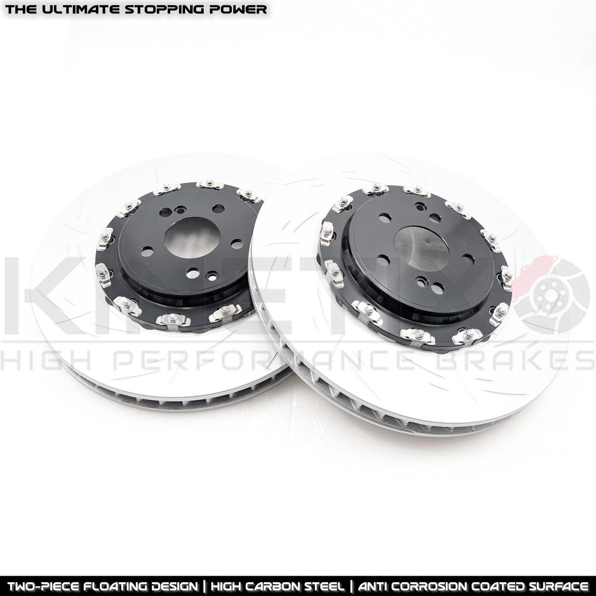 FOR MERCEDES C63 C63S E63 E63S S63 S65 AMG T GROOVED PERFORMANCE FRONT TWO PIECE FLOATING BRAKE DISCS BREMBO PADS & WEAR WIRE SENSOR LEAD 390mm X 36mm (NOT FOR CARBON CERAMIC BRAKES)
